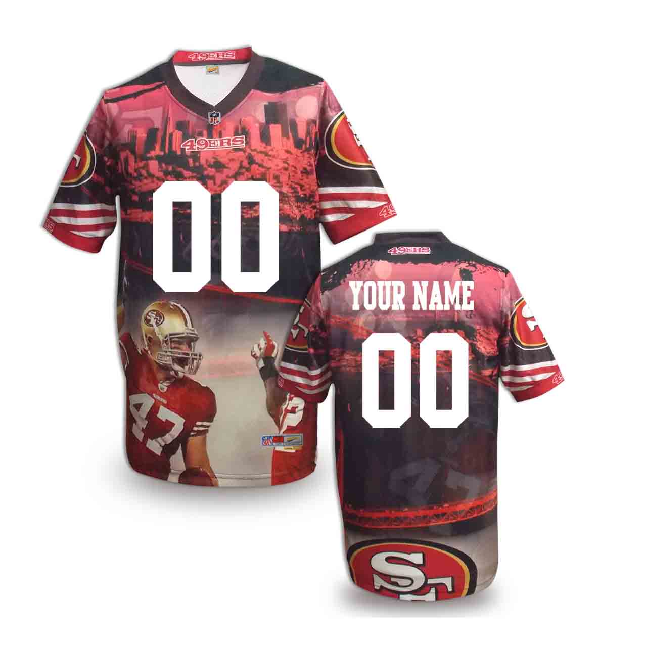 Nike 49ers Customized Fashion Stitched Jerseys03