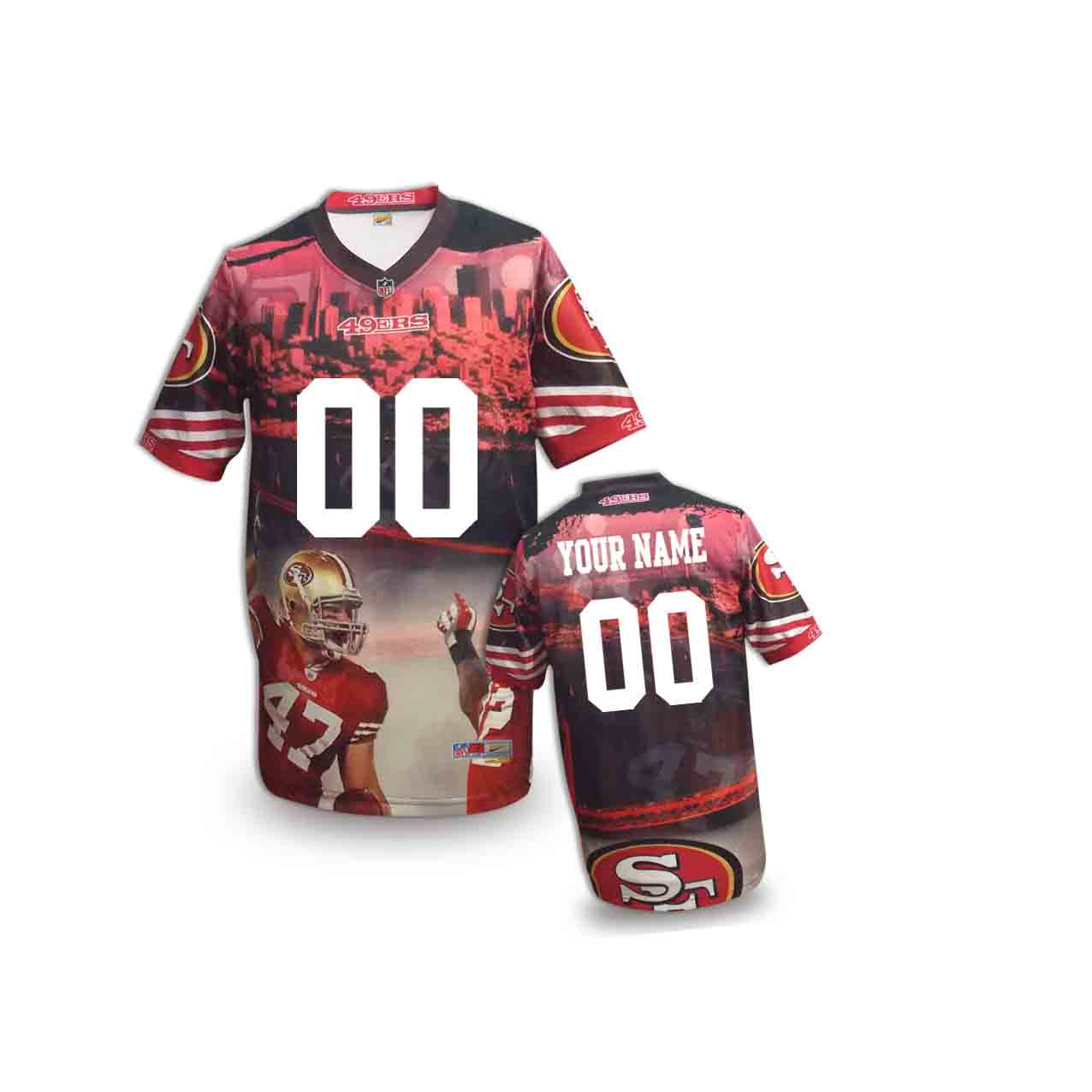 Nike 49ers Customized Fashion Stitched Youth Jerseys01