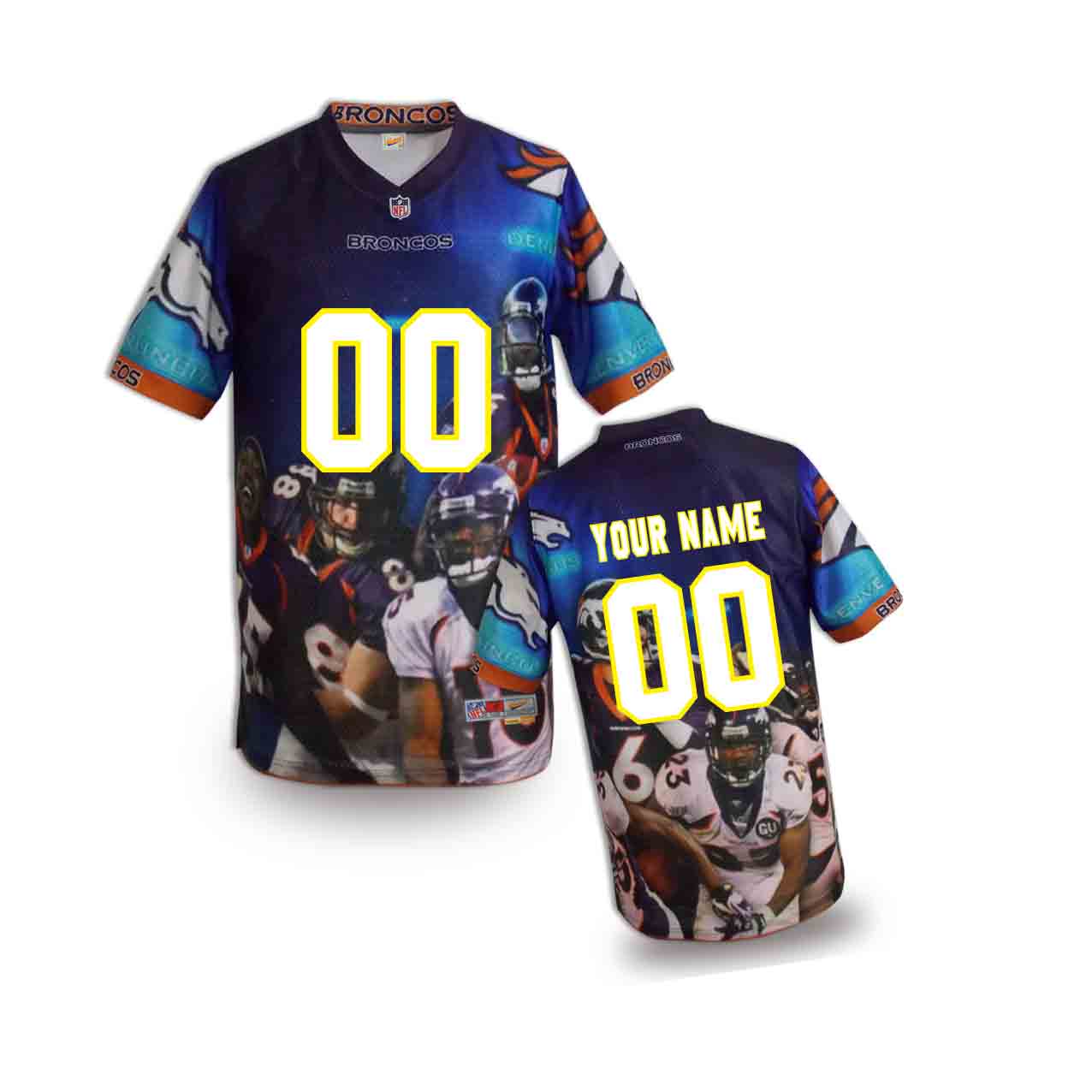 Nike Broncos Customized Fashion Stitched Youth Jerseys03