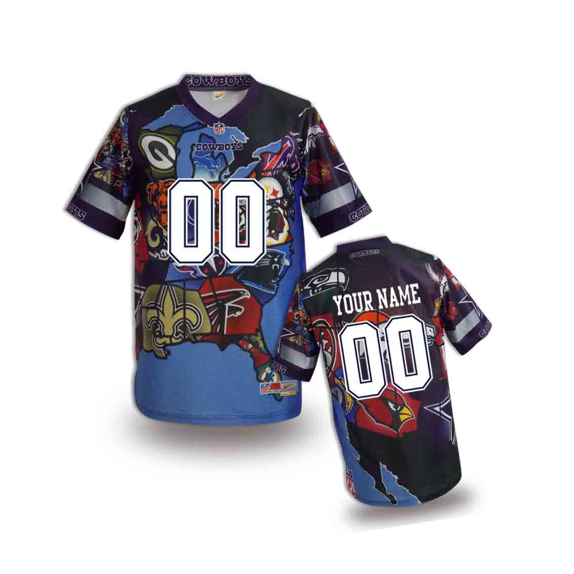 Nike Cowboys Customized Fashion Stitched Youth Jerseys01