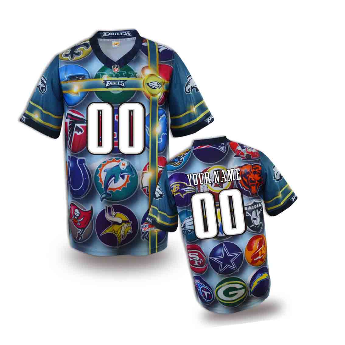 Nike Eagles Customized Fashion Stitched Youth Jerseys03 - Click Image to Close
