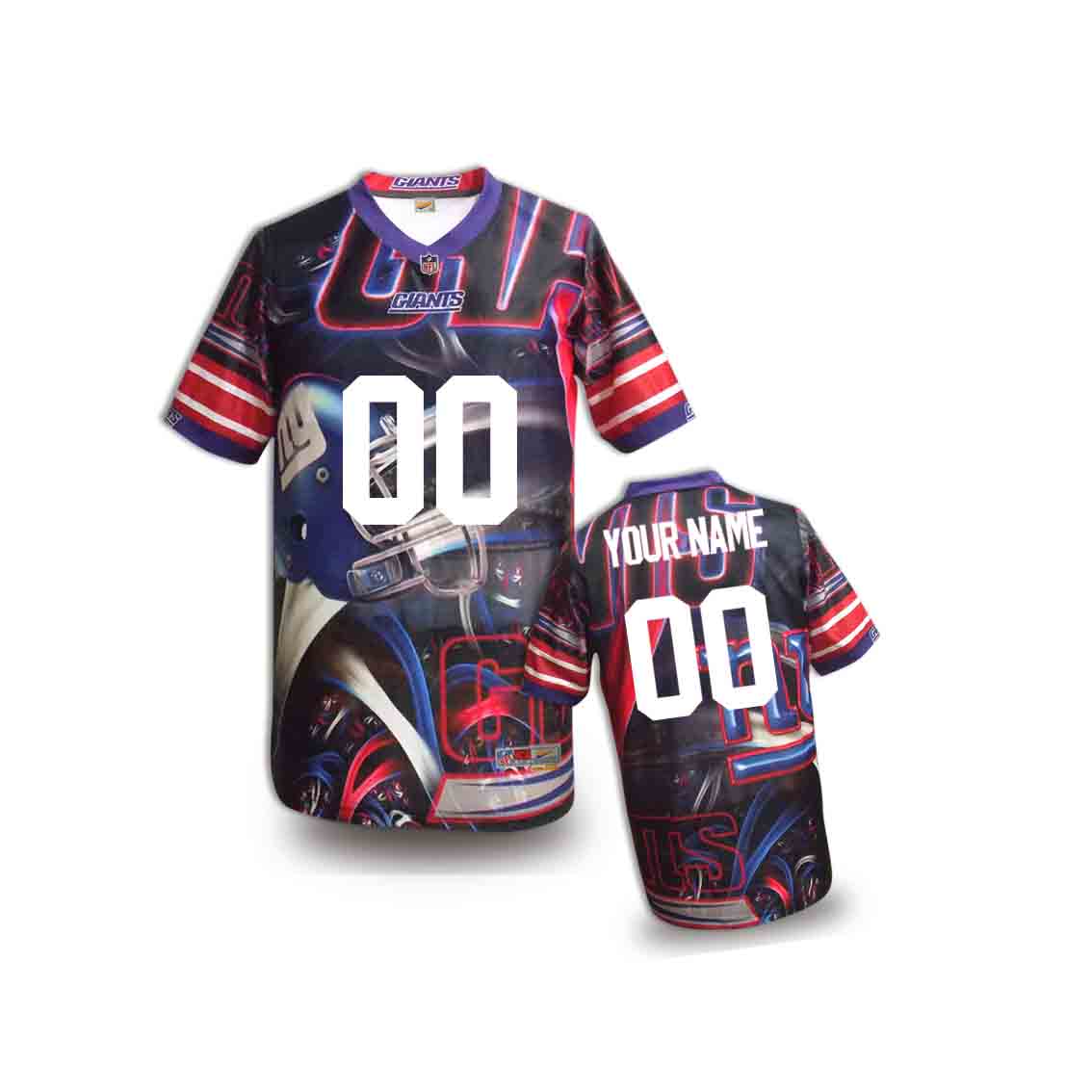 Nike Giants Customized Fashion Stitched Youth Jerseys06 - Click Image to Close