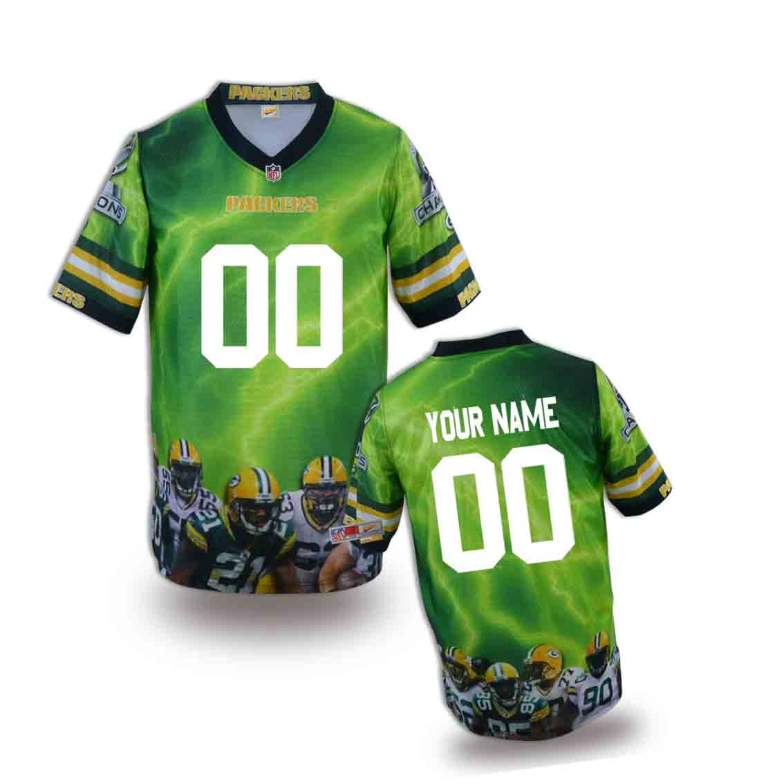 Nike Packers Customized Fashion Stitched Youth Jerseys01