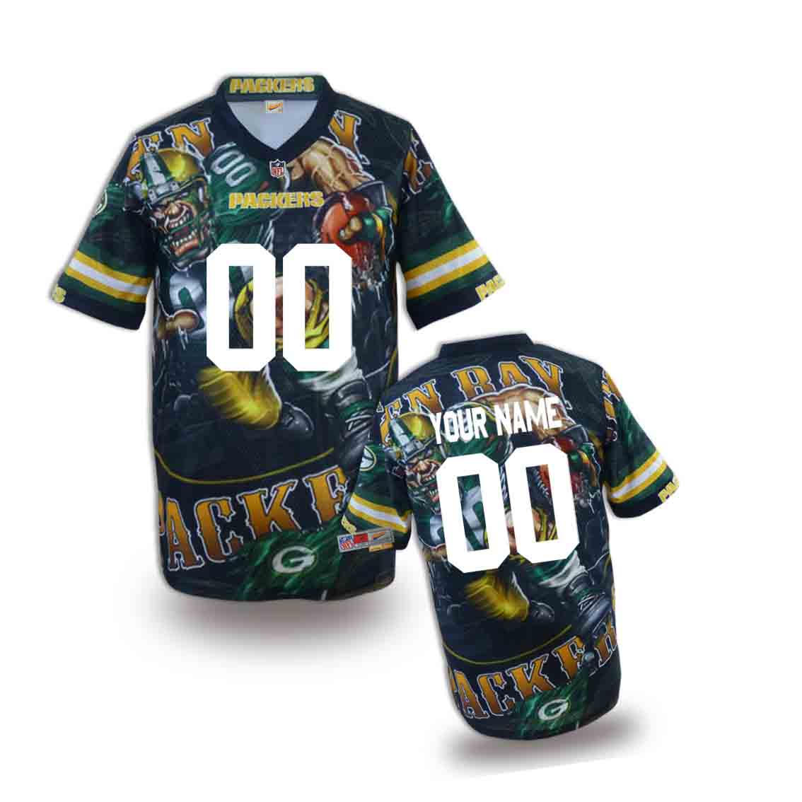 Nike Packers Customized Fashion Stitched Youth Jerseys02 - Click Image to Close