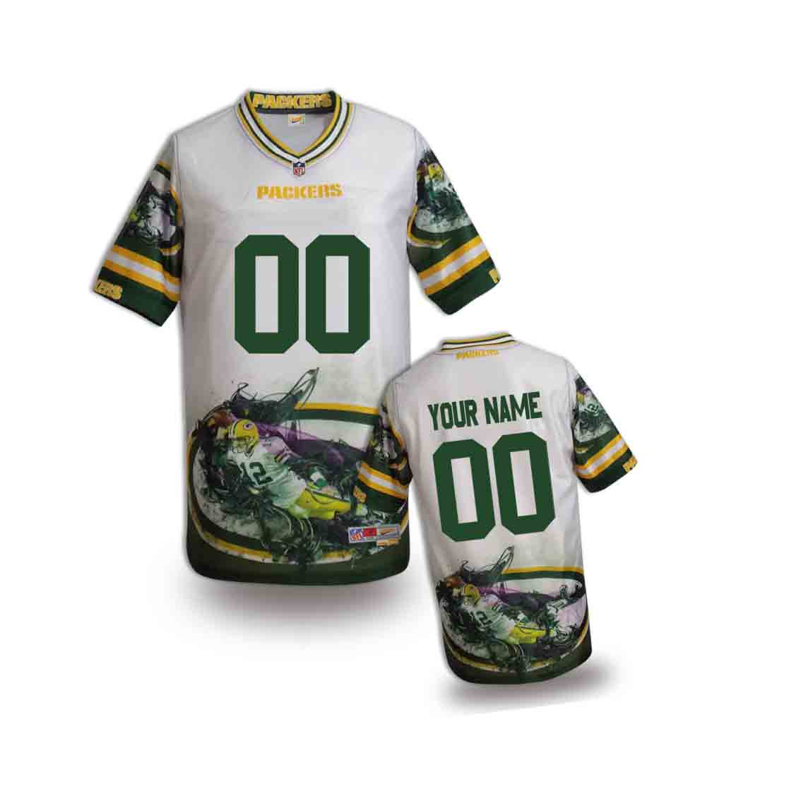 Nike Packers Customized Fashion Stitched Youth Jerseys03 - Click Image to Close