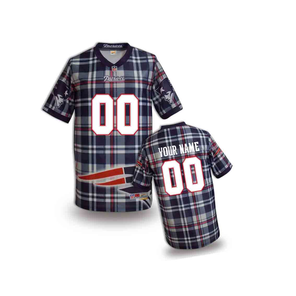 Nike Patriots Customized Fashion Stitched Youth Jerseys01