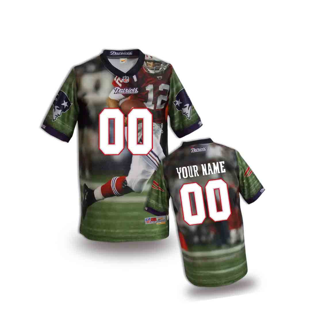 Nike Patriots Customized Fashion Stitched Youth Jerseys02