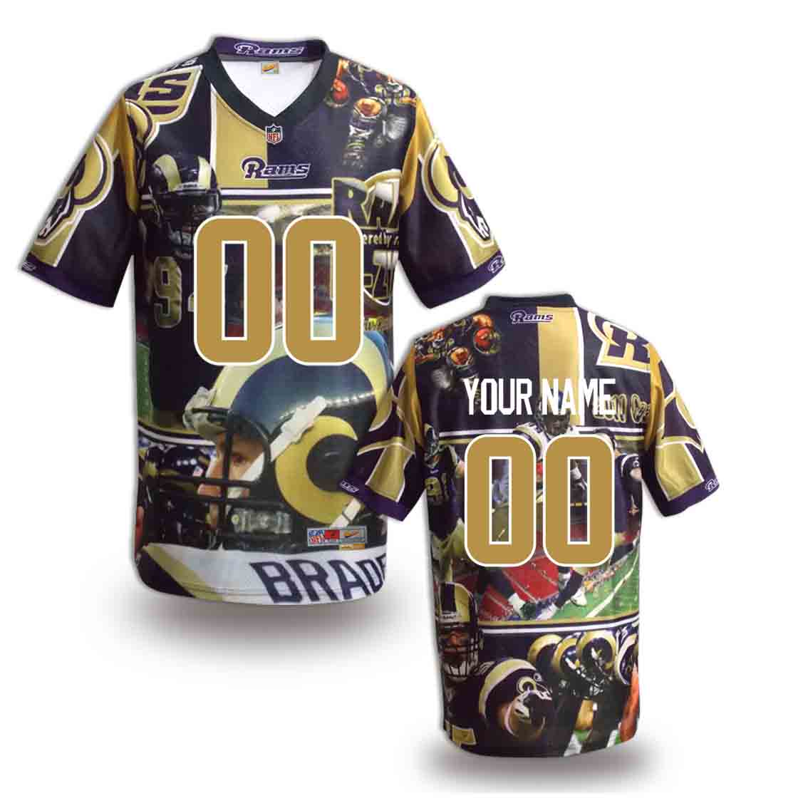 Nike Rams Customized Fashion Stitched Jerseys01