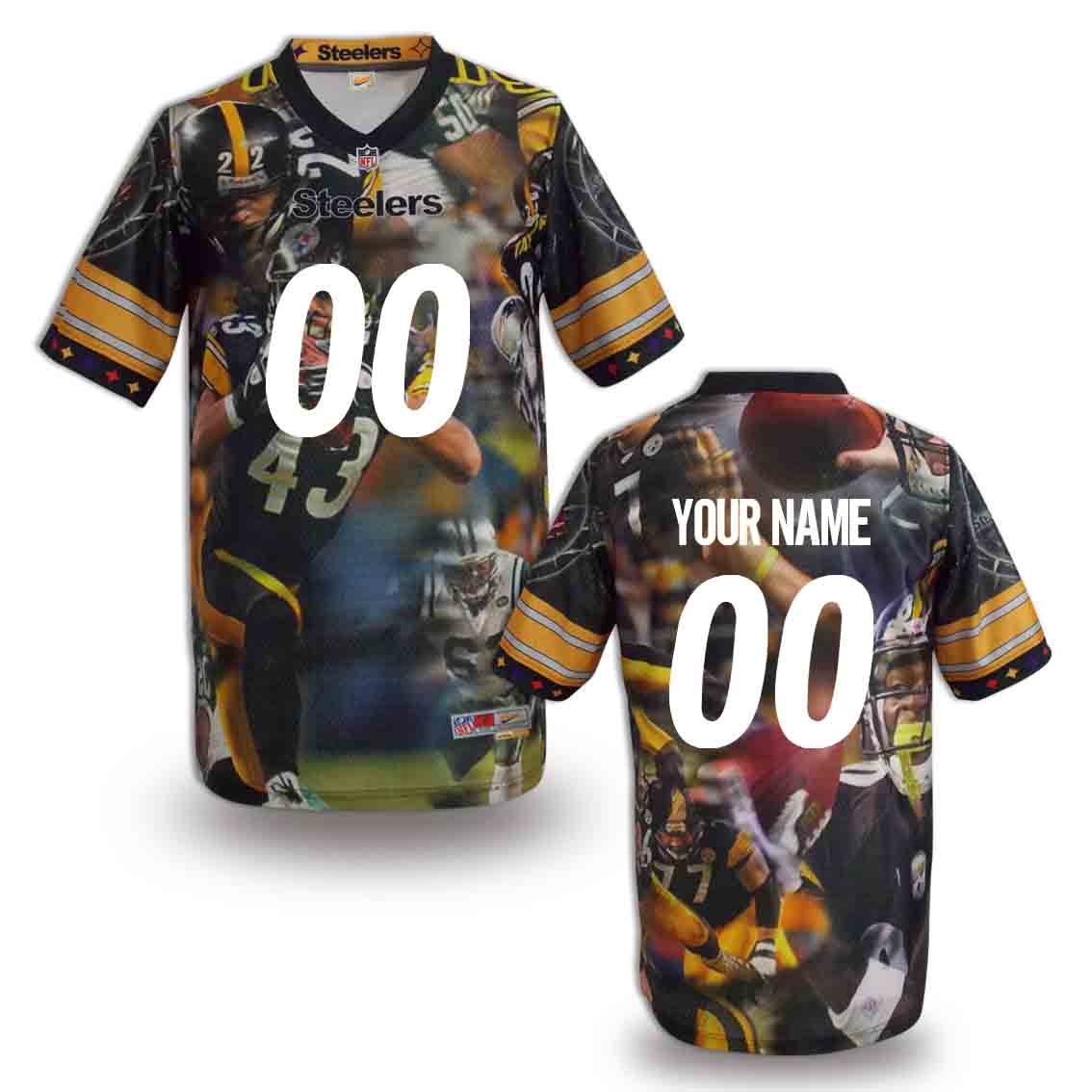 Nike Steelers Customized Fashion Stitched Jerseys02
