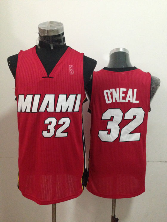 Heat 32 O'Neal Red Jerseys - Click Image to Close
