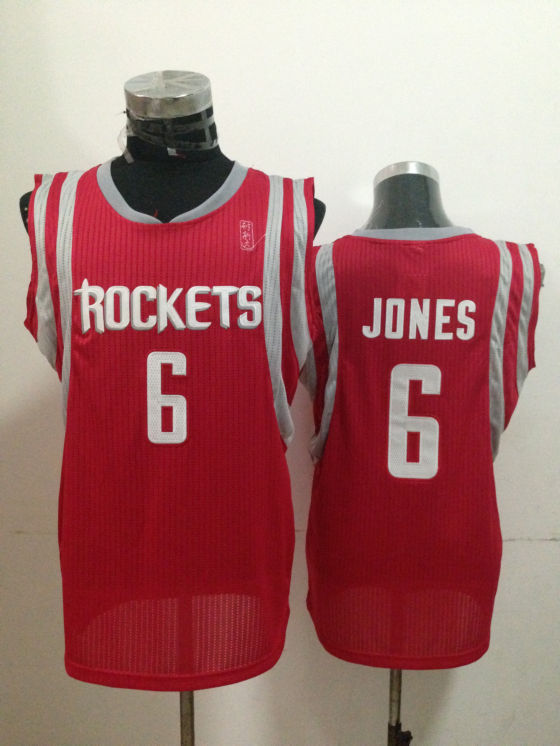 Rockets 6 Jones Red Jerseys