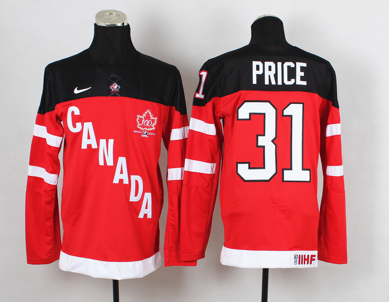 Canada 31 Price Red 100th Celebration Jerseys