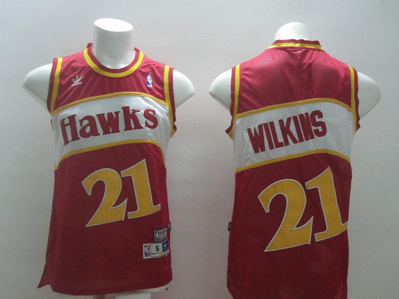 Hawks 21 Wilkins Red New Revolution 30 Jerseys