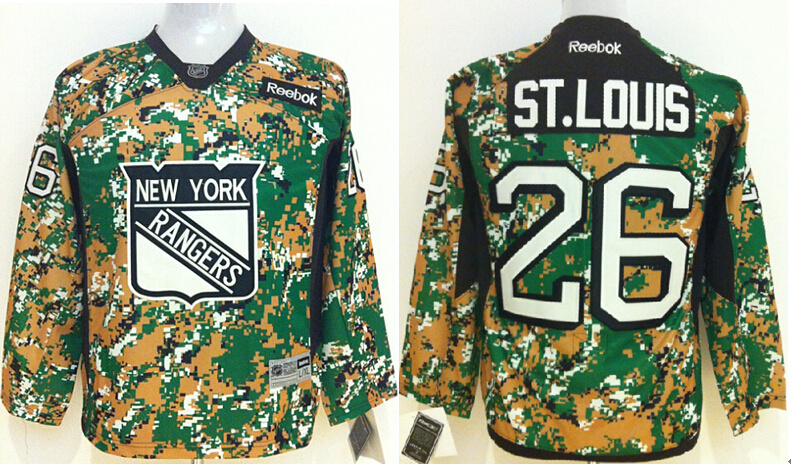 Rangers 26 St.Louis Camo Youth Jersey