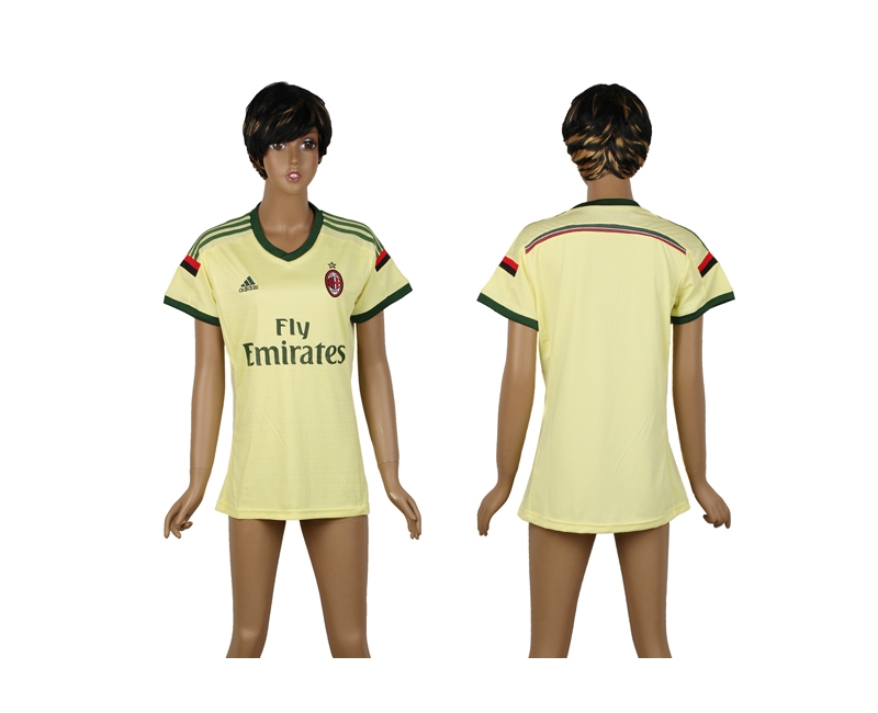 2014-15 AC Milan Third Away Women Soccer Jerseys - Click Image to Close
