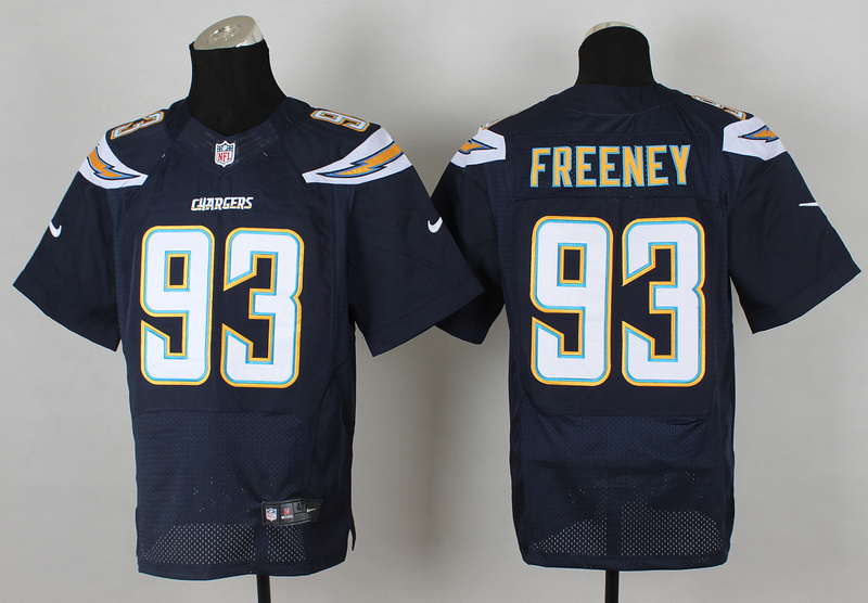 Nike Chargers 93 Freeney Dark Blue Elite Jersey - Click Image to Close