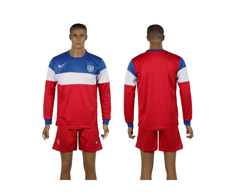 USA 2014 World Cup Away Long Sleeve Soccer Jerseys USA 2014 World Cup Away Long Sleeve Soccer Jerseys