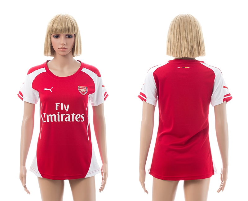 2014-15 Arsenal Home Women Soccer Jersey