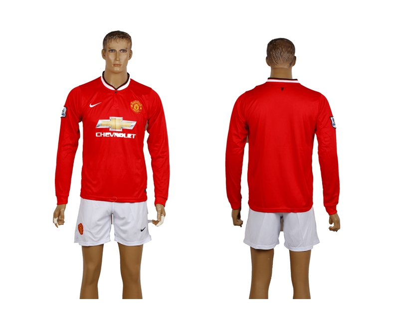 2014-15 Manchester United Home Long Sleeve Soccer Jerseys 2014-15 Manchester United Home Long Sleeve Soccer Jerseys