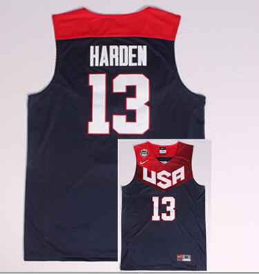 USA 13 Harden Blue 2014 Jerseys - Click Image to Close