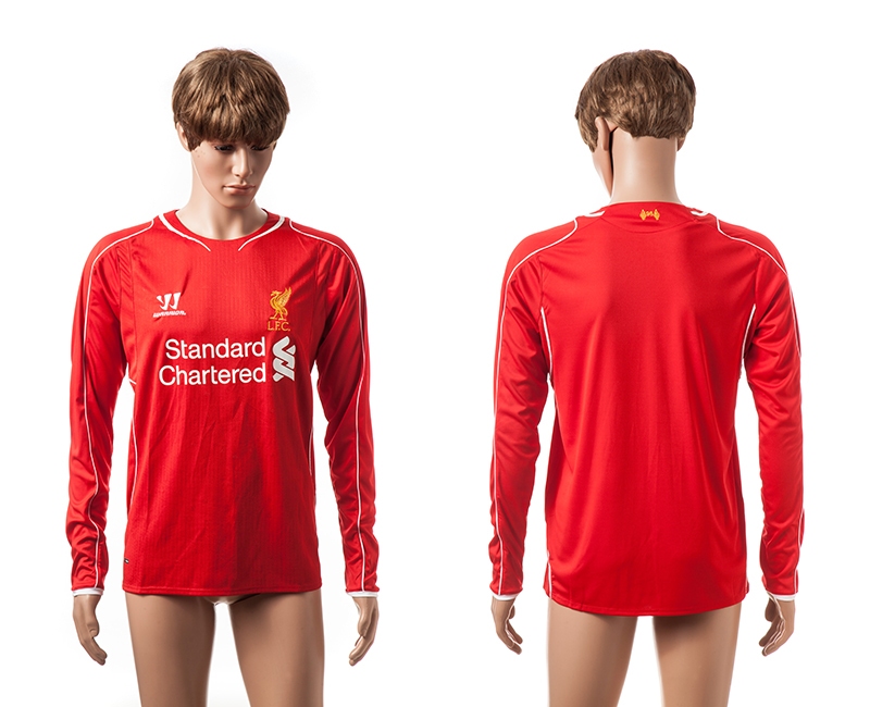 2014-15 Liverpool Home Long Sleeve Jerseys