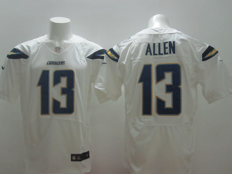 Nike Chargers 13 Allen White New Elite Jersey