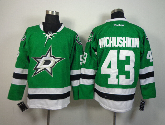 Stars 43 Nichushkin Green Jerseys