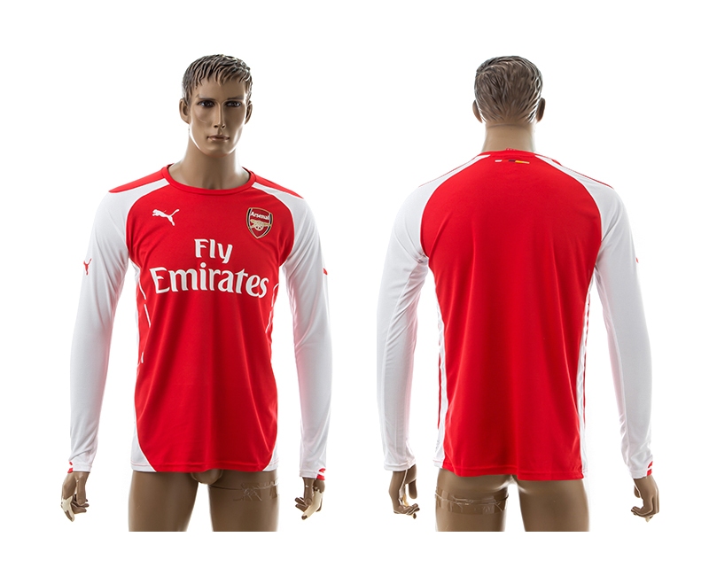 2014-15 Arsenal Home Long Sleeve Thailand Jerseys