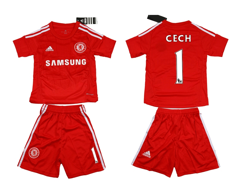 2014-15 Chelsea 1 Cech Goalkeeper Youth Jerseys