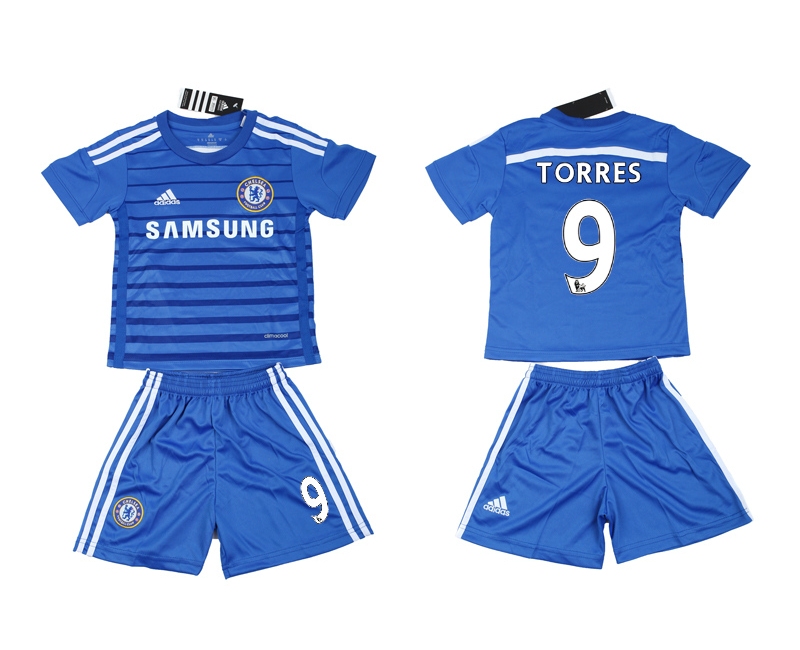 2014-15 Chelsea 9 Torres Home Youth Jerseys