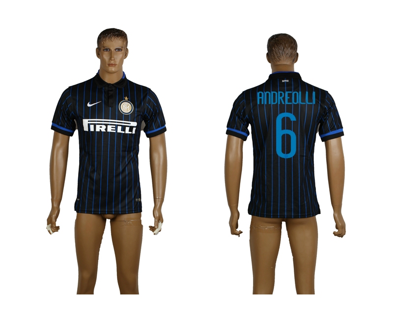 2014-15 Inter Milan 6 Andreolli Home Thailand Jerseys