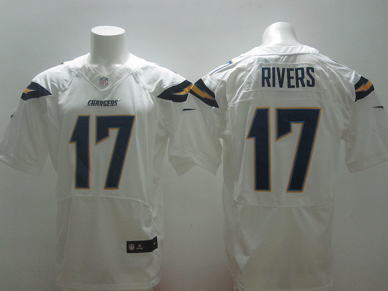 Nike Chargers 17 Rivers White New Elite Jersey
