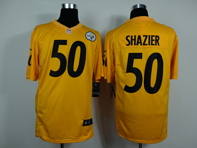 Nike Steelers 50 Shazier Yellow Game Jerseys