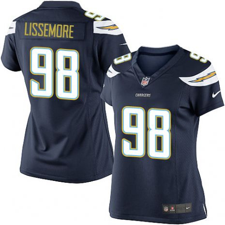 Nike Chargers 98 Sean Lissemore Navy Blue Women Game Jersey