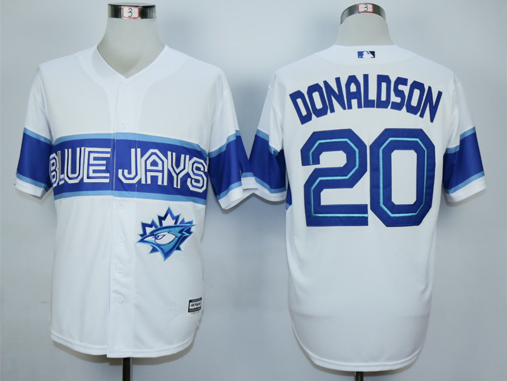 Blue Jays 20 Josh Donaldson White New Cool Base Jersey