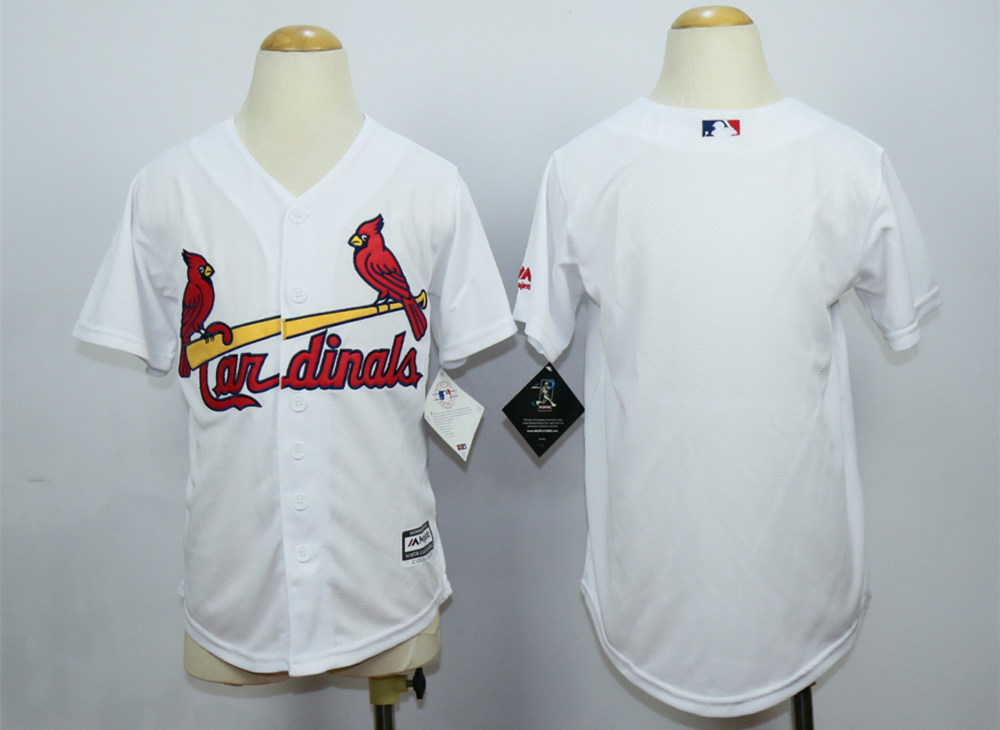 Cardinals Blank White New Cool Base Youth Jersey