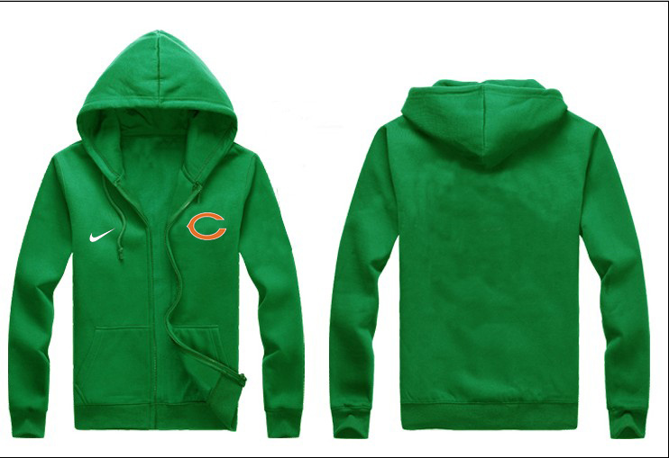 Nike Bears Green Full Zip Hoodie Nike Bears Green Full Zip Hoodie