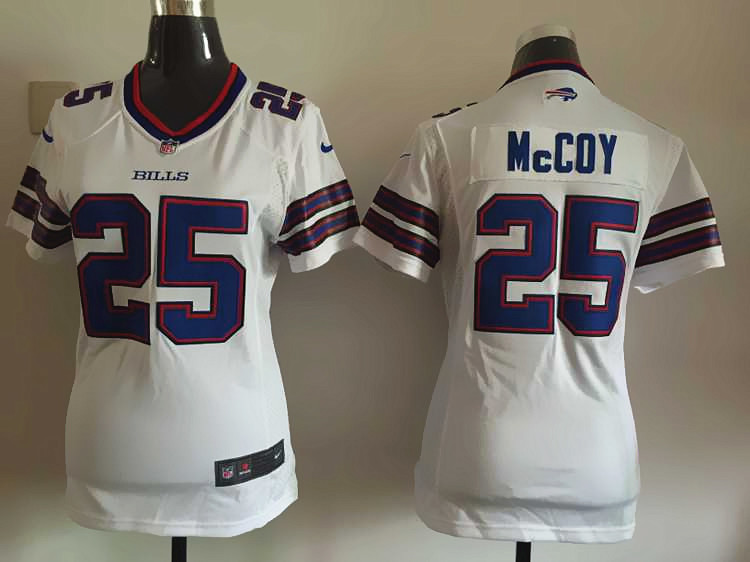Nike Bills 25 LeSean McCoy White Women Game Jersey