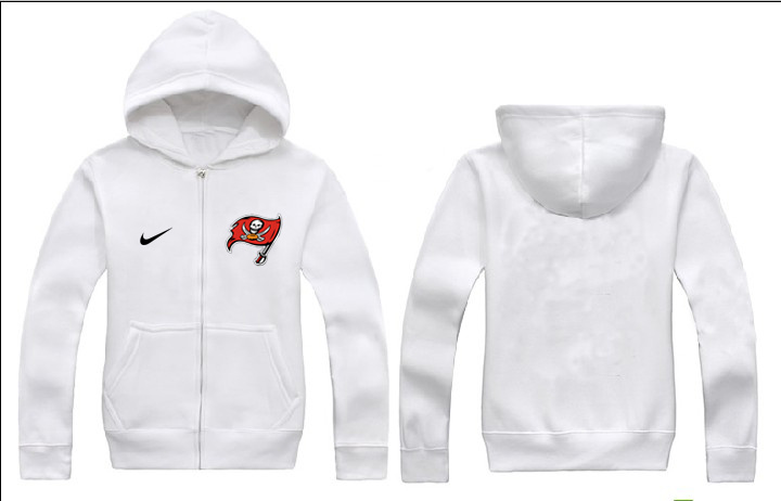 Nike Buccaneers White Full Zip Hoodie