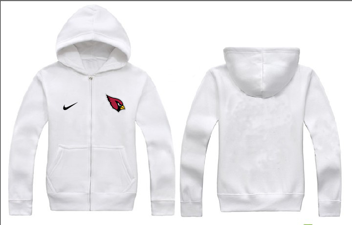 Nike Cardinals White Full Zip Hoodie Nike Cardinals White Full Zip Hoodie