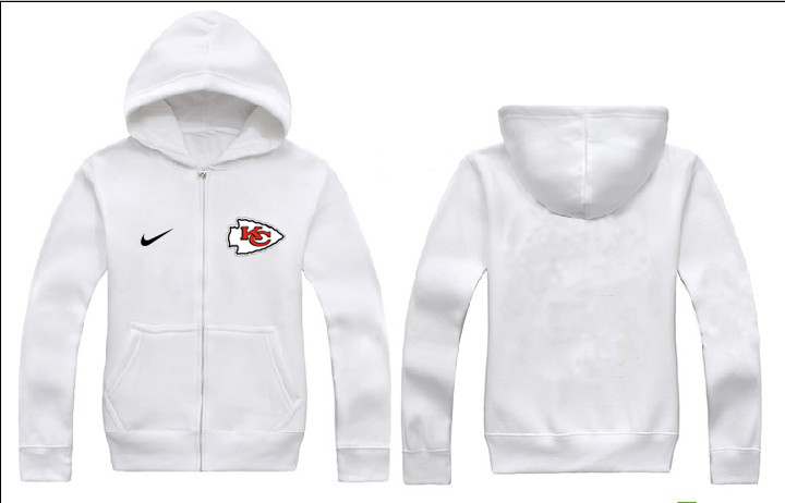 Nike Chiefs White Full Zip Hoodie