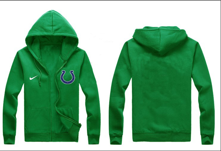 Nike Colts Green Full Zip Hoodie