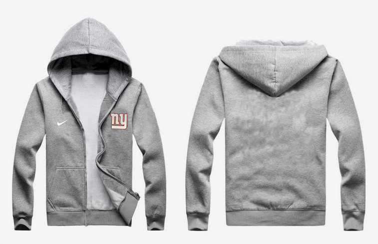 Nike Giants Grey Full Zip Hoodie