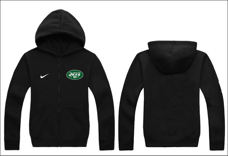 Nike Jets Black Full Zip Hoodie