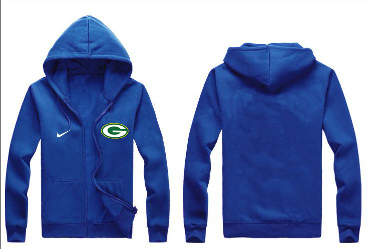 Nike Packers Blue Full Zip Hoodie