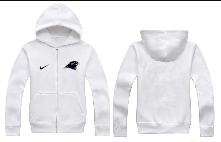 Nike Panthers White Full Zip Hoodie Nike Panthers White Full Zip Hoodie