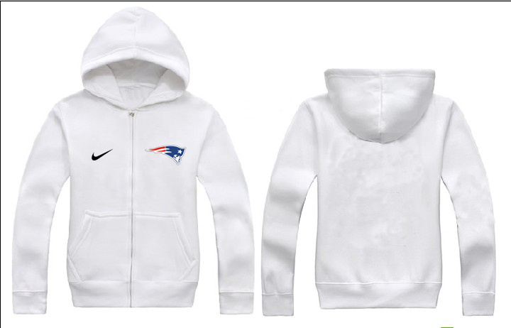 Nike Patriots White Full Zip Hoodie Nike Patriots White Full Zip Hoodie