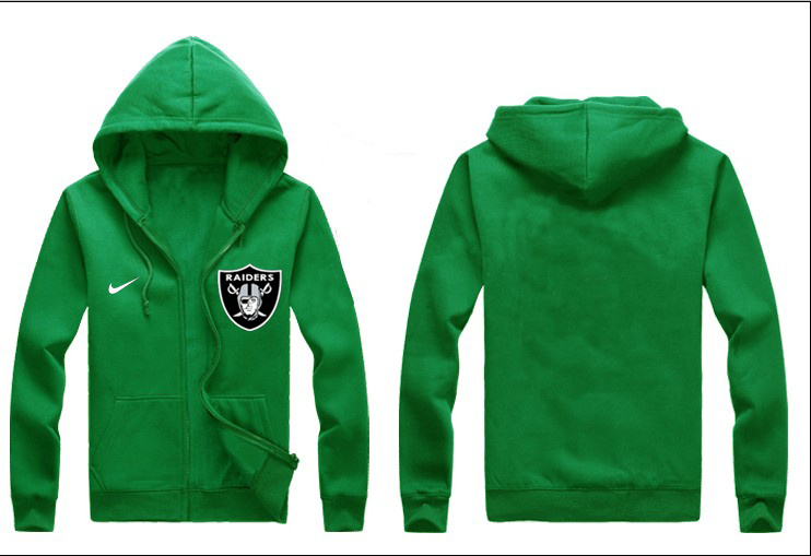 Nike Raiders Green Full Zip Hoodie
