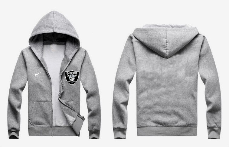 Nike Raiders Grey Full Zip Hoodie