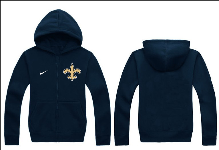 Nike Saints Navy Blue Full Zip Hoodie